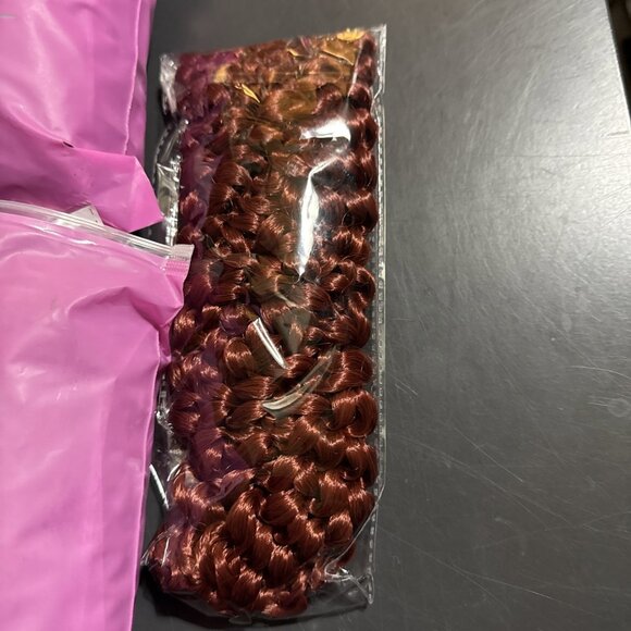 18 Inch Extension Human Hair 6 Pack Passion Twist Red Brown Color Lot of 2 Packs - Picture 2 of 9